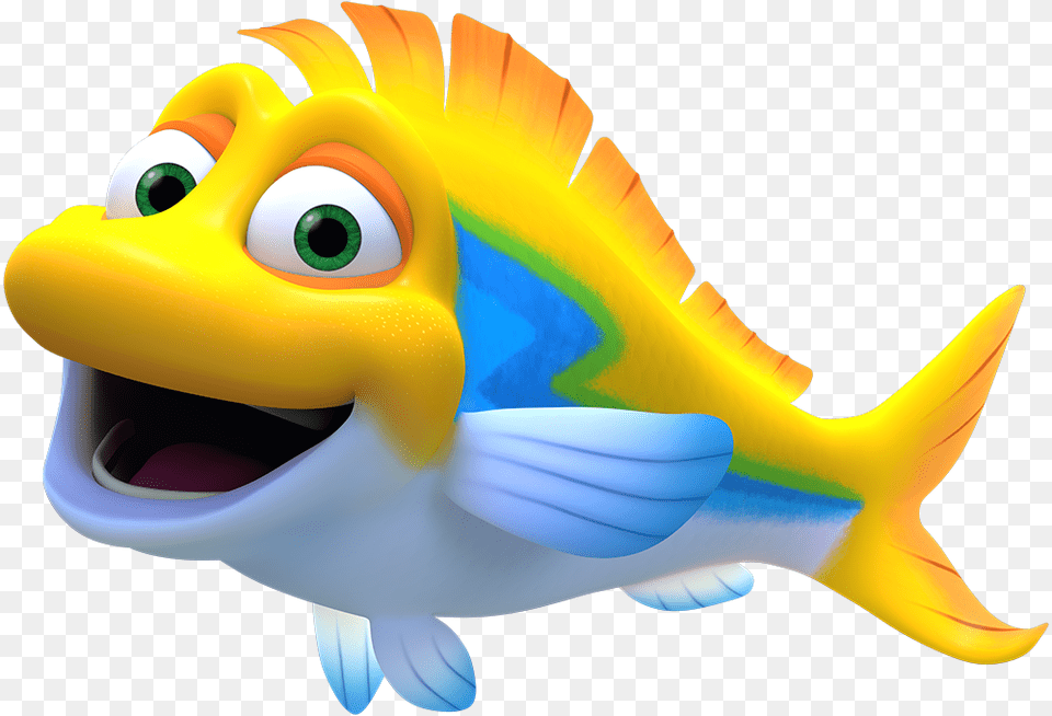 Splash And Bubbles Yellow Fish, Animal, Sea Life, Shark Free Transparent Png