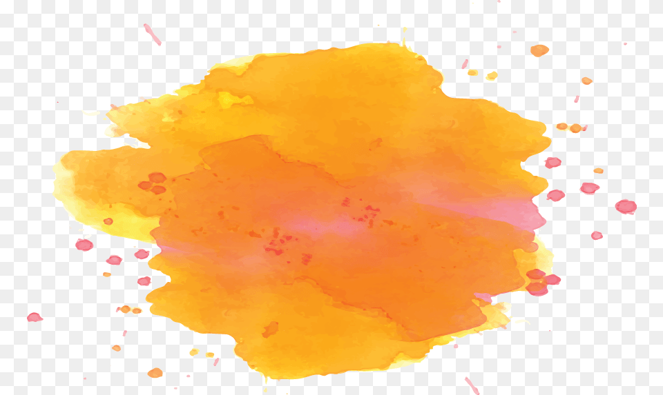 Splash Brush Orange, Stain Free Transparent Png
