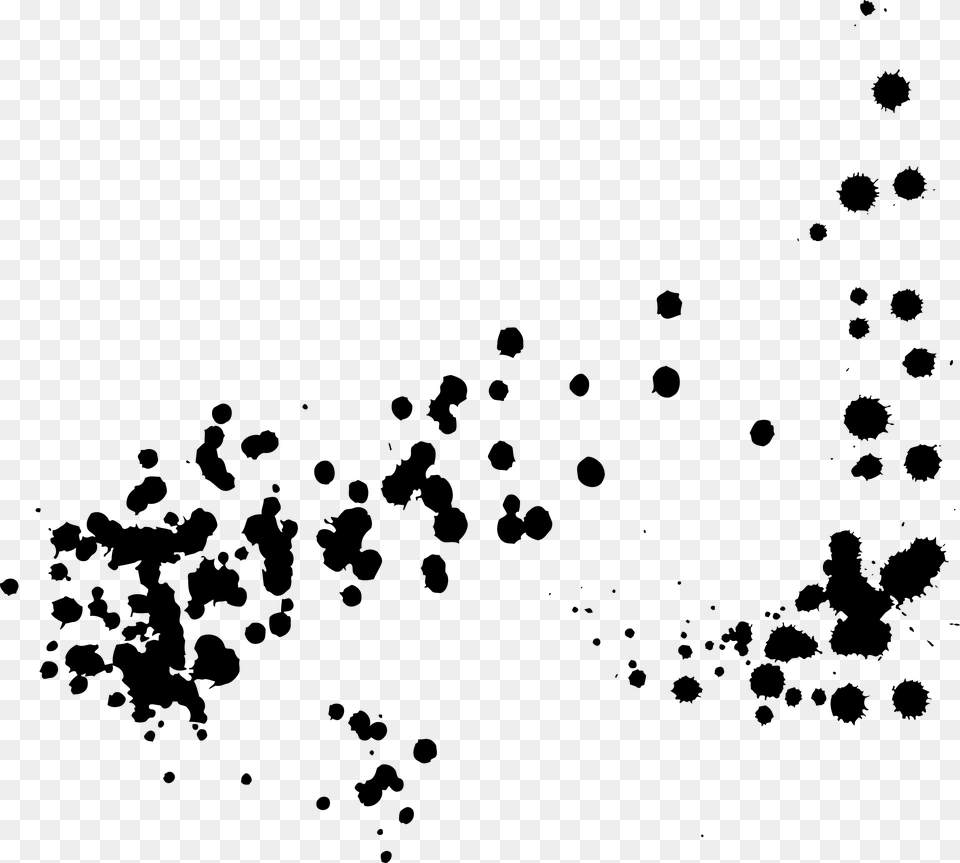 Splash Clipart Black And White Drops Of Paint, Gray Png Image