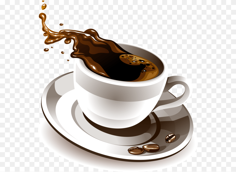 Splash Coffee Cups Good Morning Coffee, Cup, Saucer, Beverage, Coffee Cup Free Transparent Png