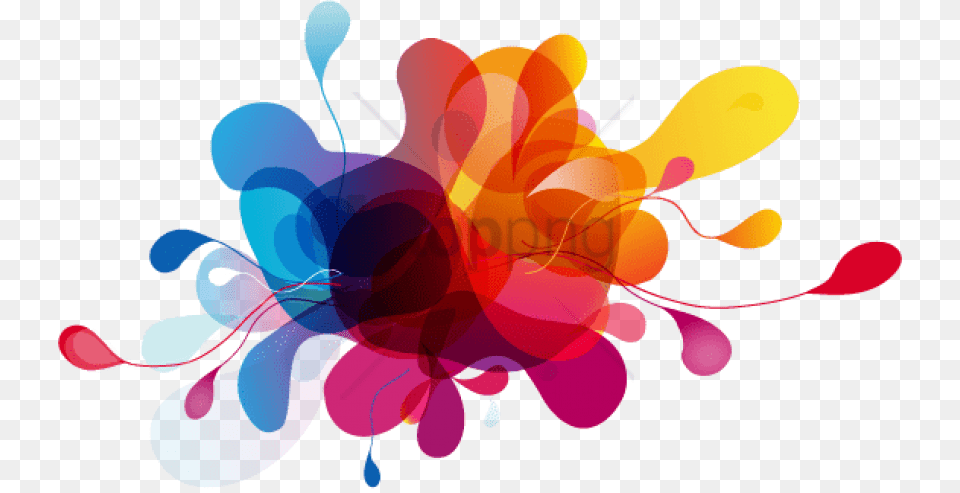 Splash Image With Transparent Gotas De Colores, Art, Floral Design, Graphics, Pattern Free Png Download