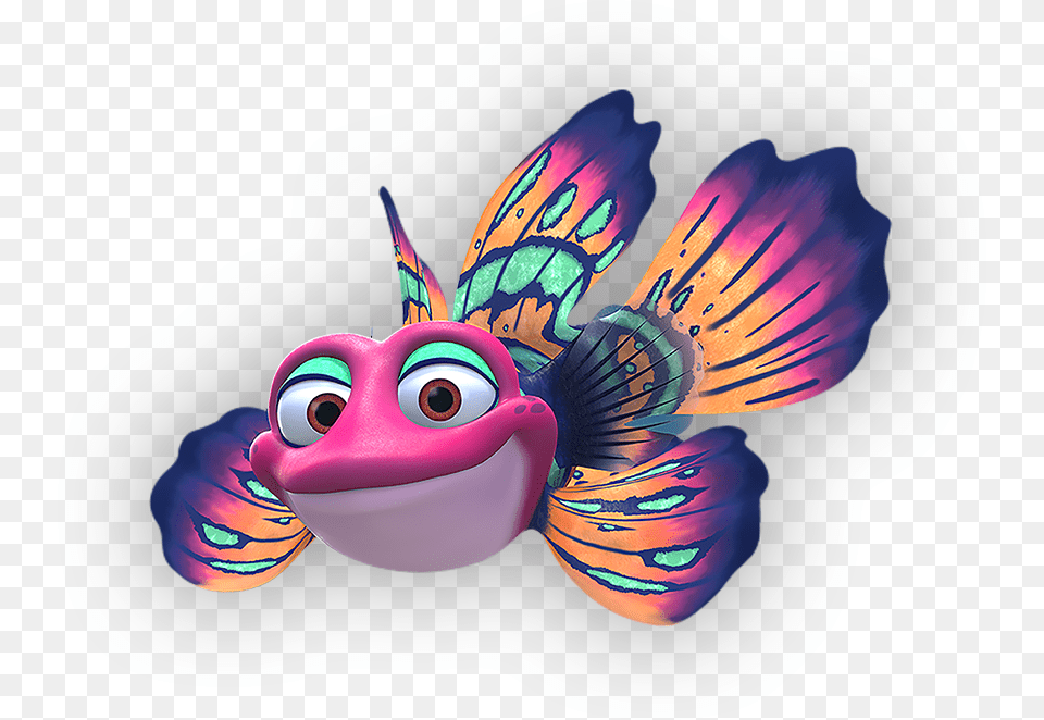 Splash Is A Fun And Energetic Yellowback Fusilier Who Pbs Splash And Bubbles, Purple, Face, Head, Person Png Image