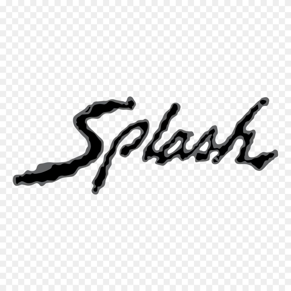 Splash Logo Transparent Vector, Handwriting, Text, Signature Png