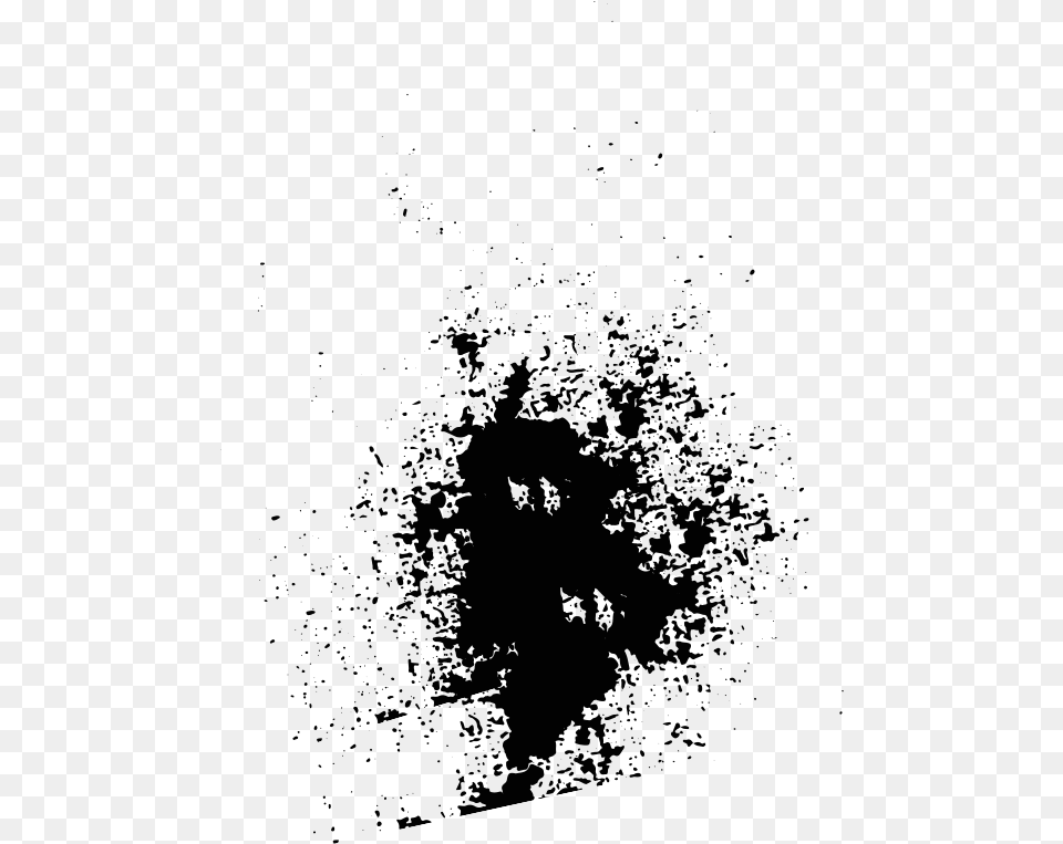 Splash Monochrome, Silhouette, Nature, Night, Outdoors Free Png Download