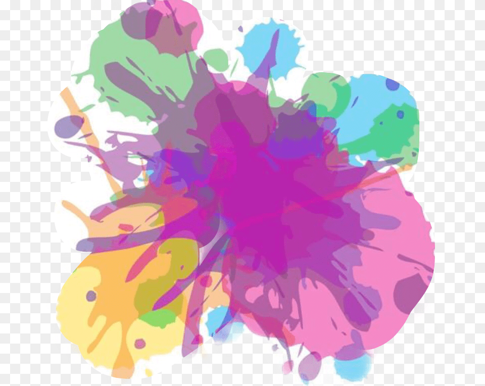 Splash Pastel Colors Freetoedit Color Splash Vector, Art, Purple, Graphics, Flower Free Transparent Png