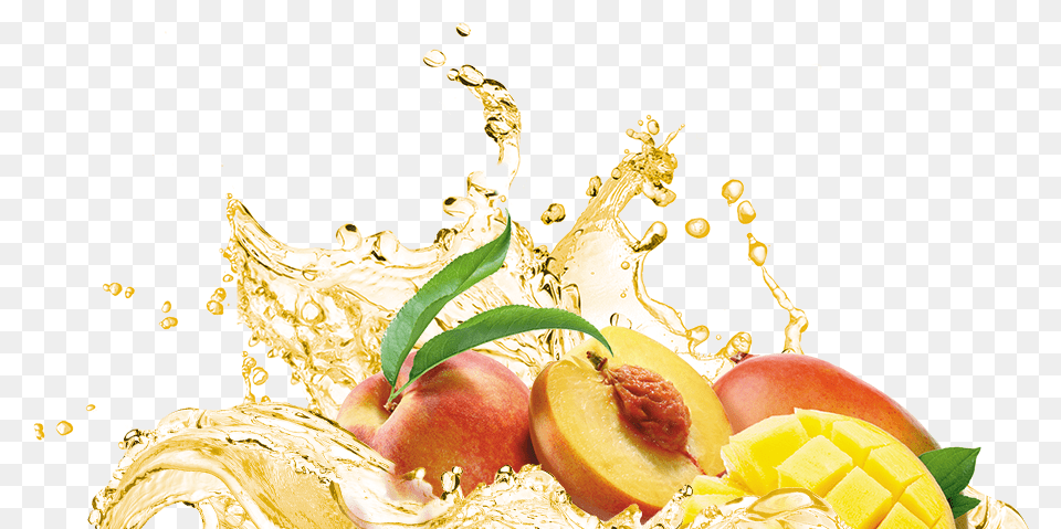 Splash Peach Mango Mix Fruit Splash, Food, Plant, Produce, Apple Free Transparent Png