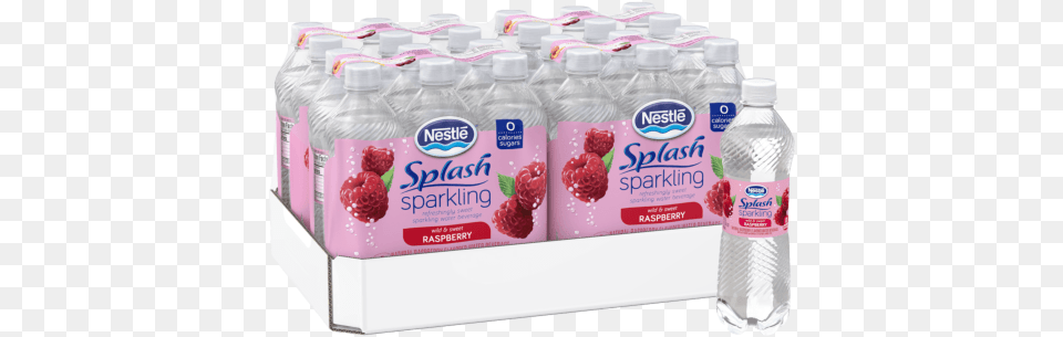 Splash Sparkling Water Nestle, Berry, Raspberry, Produce, Plant Free Png Download