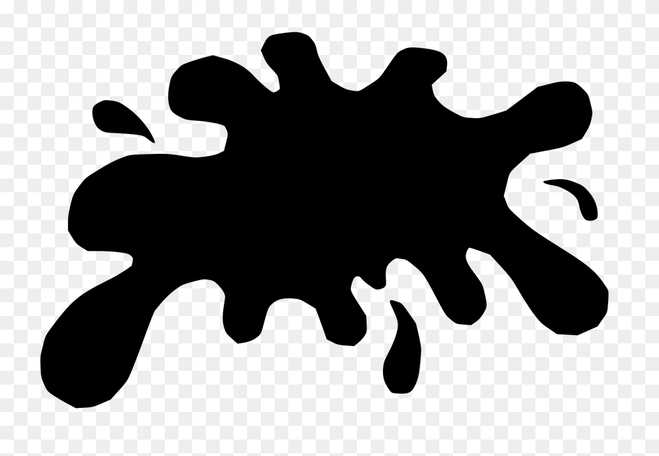 Splat 25 Clipart, Stencil, Silhouette, Logo, Animal Png Image