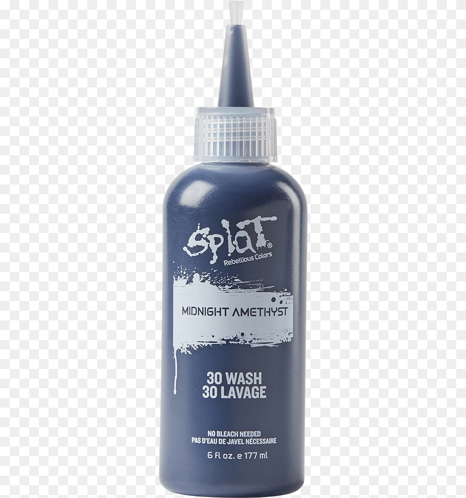 Splat 30 Wash No Bleach Semi Permanent Hair Dye Midnight Splat Hair Dye Colors, Bottle, Cosmetics, Perfume, Ink Bottle Free Transparent Png