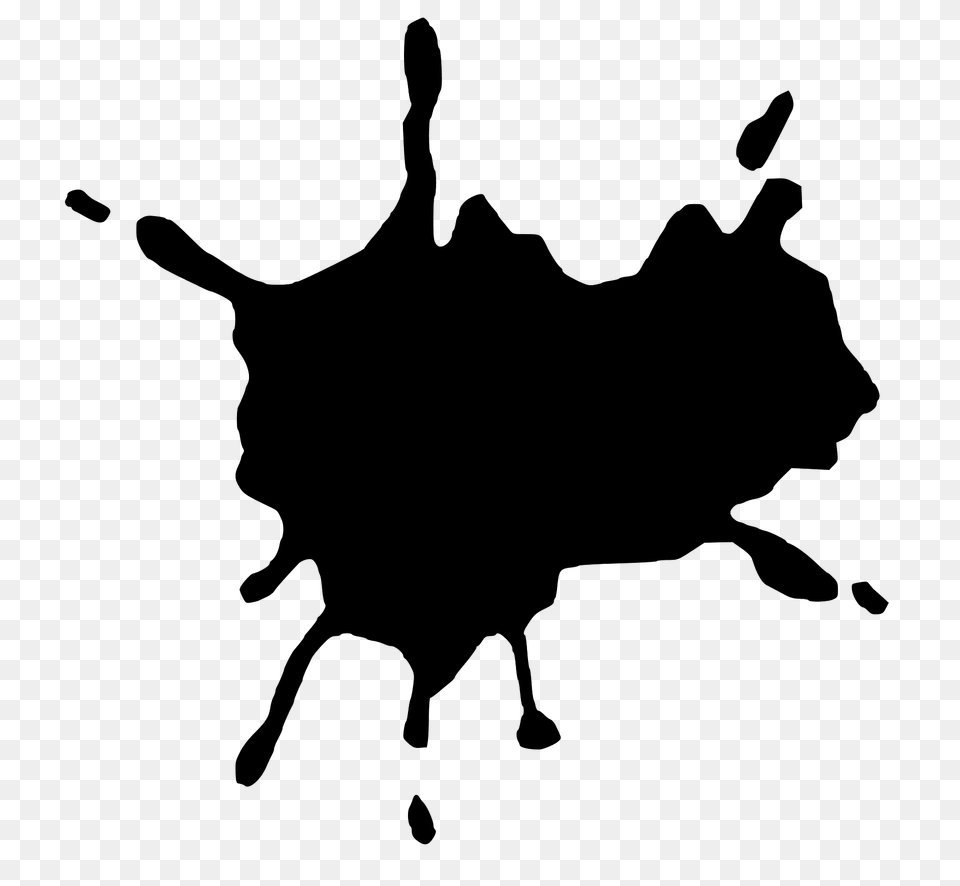 Splat 34 Clipart, Silhouette, Stain, Animal, Pet Png Image