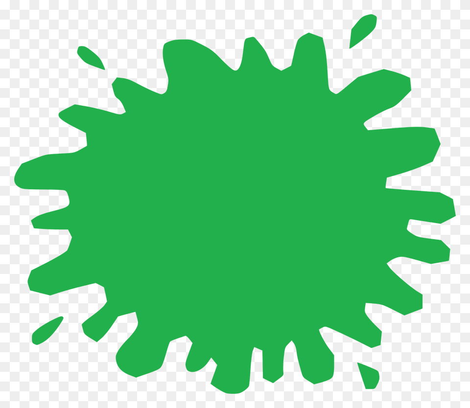 Splat 5 Clipart, Green, Stain, Leaf, Plant Png Image