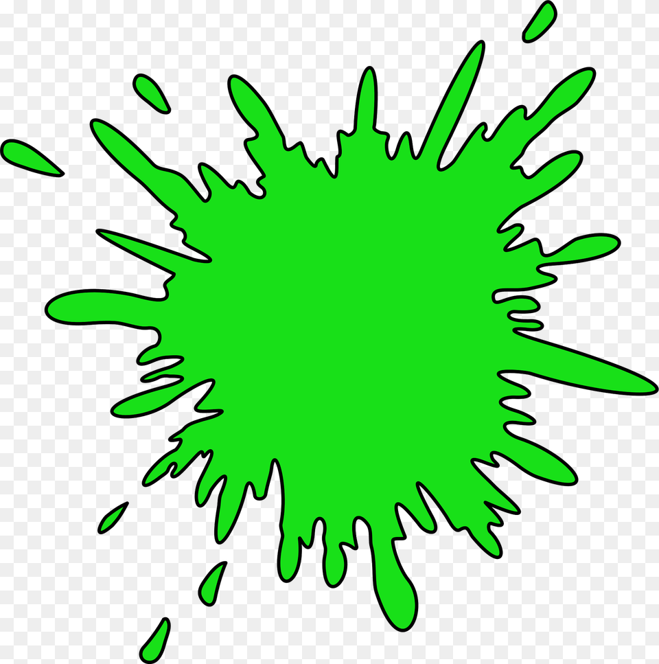 Splat Clipart, Green, Stain, Plant, Pollen Png