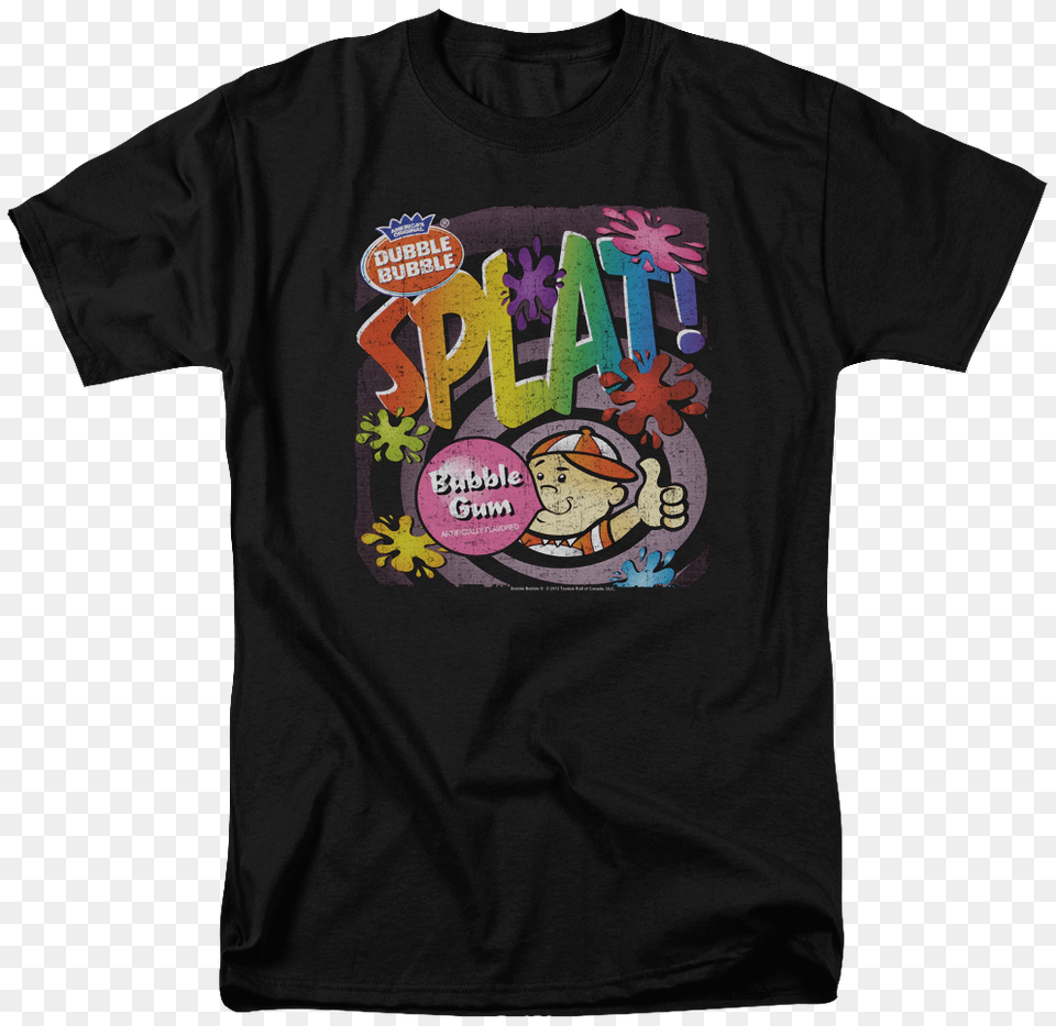 Splat Dubble Bubble T Shirt Active Shirt, Clothing, T-shirt Png