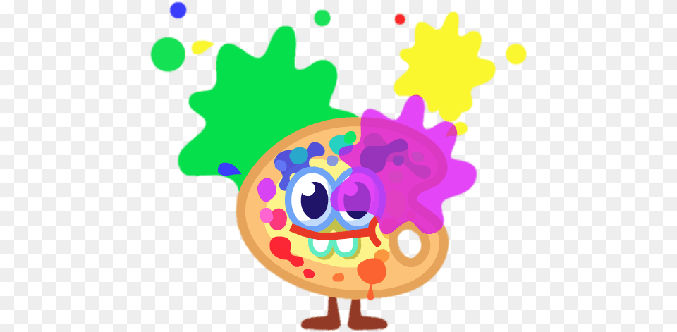 Splat The Abstract Artist With Paint Splatters Painting, Food, Sweets Free Transparent Png