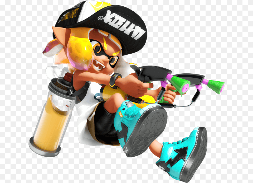 Splatoon 2 Dual Guns, Baby, Person, Clothing, Footwear Png Image