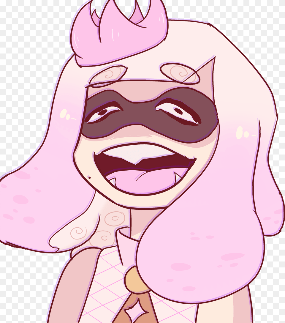 Splatoon 2 Face Nose Pink Cheek Smile Facial Expression Splatoon 2 Pearl Transparent, Adult, Publication, Person, Female Free Png Download