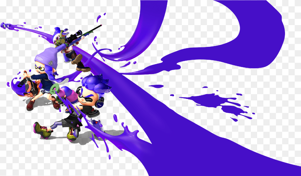 Splatoon 2 Takes Up 5gb Storage For Those Who Choose Splatoon 2 Renders, Art, Graphics, Purple, Baby Png Image