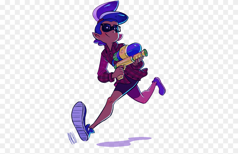 Splatoon Fanart Inkling Boy, Person, People, Cartoon, Face Free Png