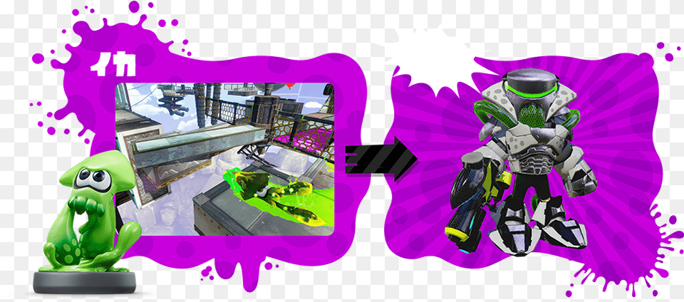 Splatoon Full Jp Website Launched Weapon Videos Nintendo Splatoon Amiibo Same Clothes, Art, Graphics, Baby, Person Png Image