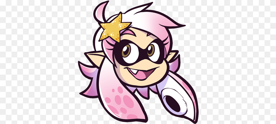 Splatoon Icon For Their Fictional Character, Book, Comics, Publication, Face Free Transparent Png