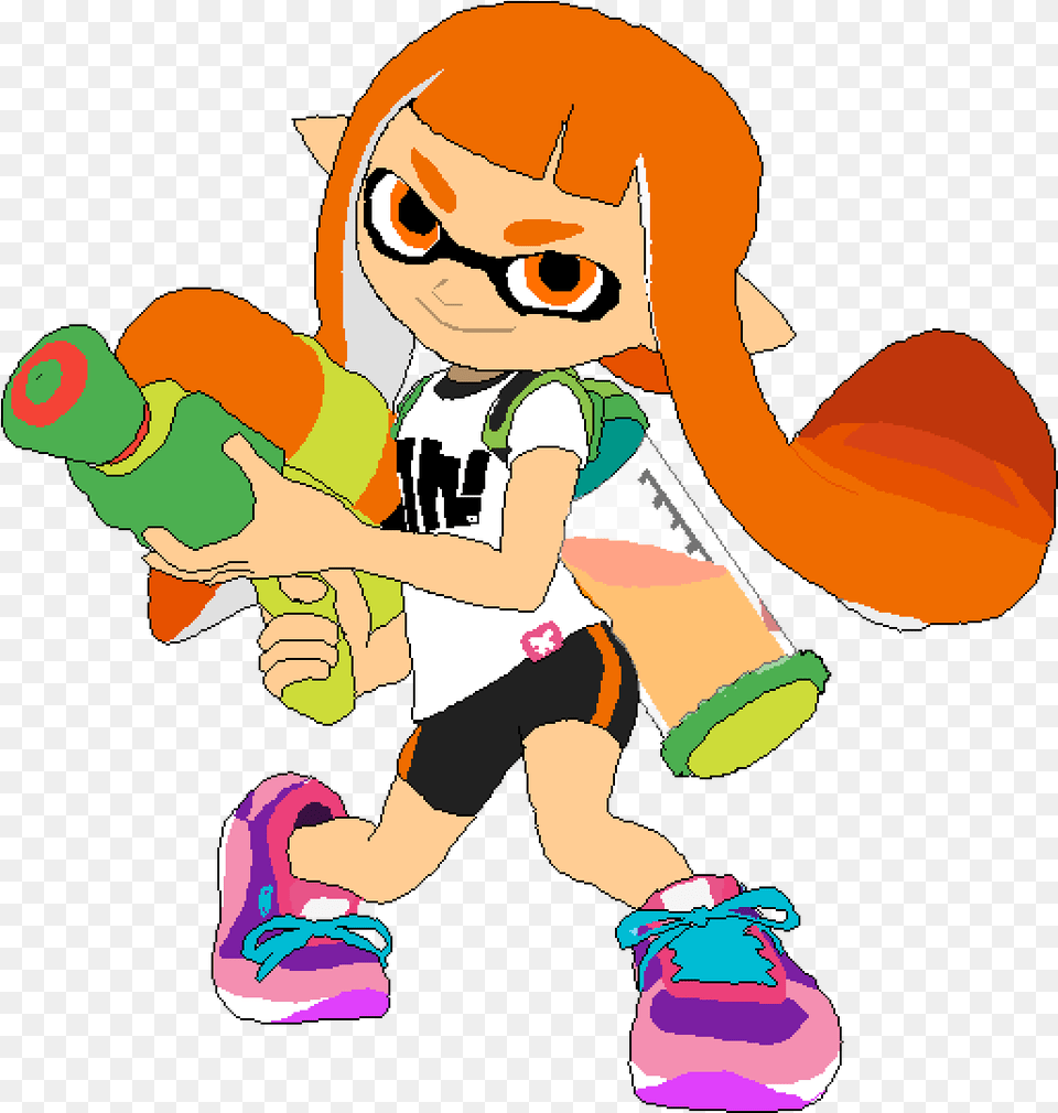 Splatoon Inkling Girl, Baby, Person, Face, Head Png