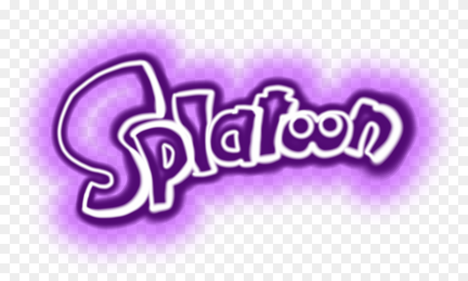 Splatoon Neon Glow Purple Logo Sticker By Lissy R Graphic Design, Light Png