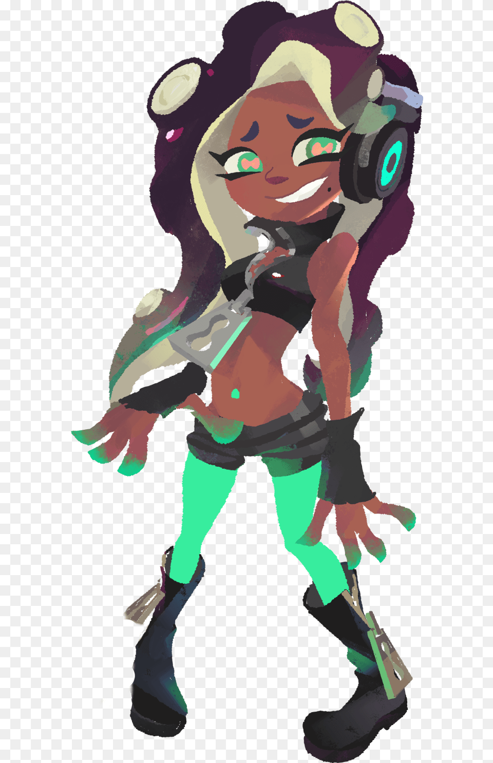 Splatoon Pearl And Marina, Art, Painting, Graphics, Baby Png