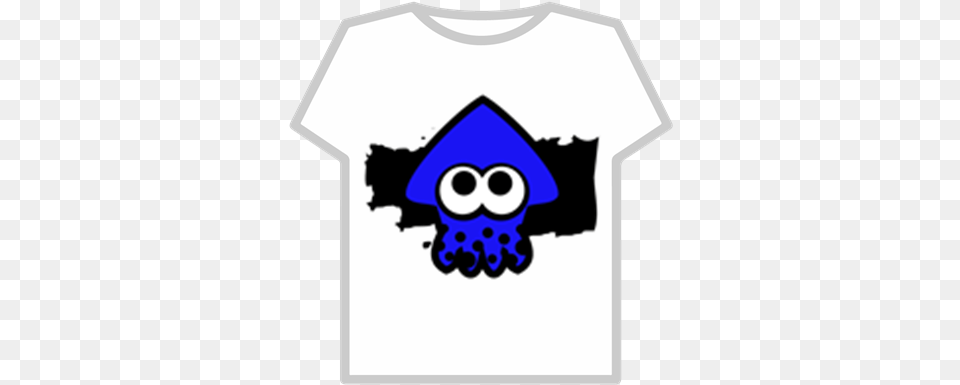 Splatoon Squid Emblem Roblox Blue Squid Splatoon, Clothing, T-shirt, Shirt Png