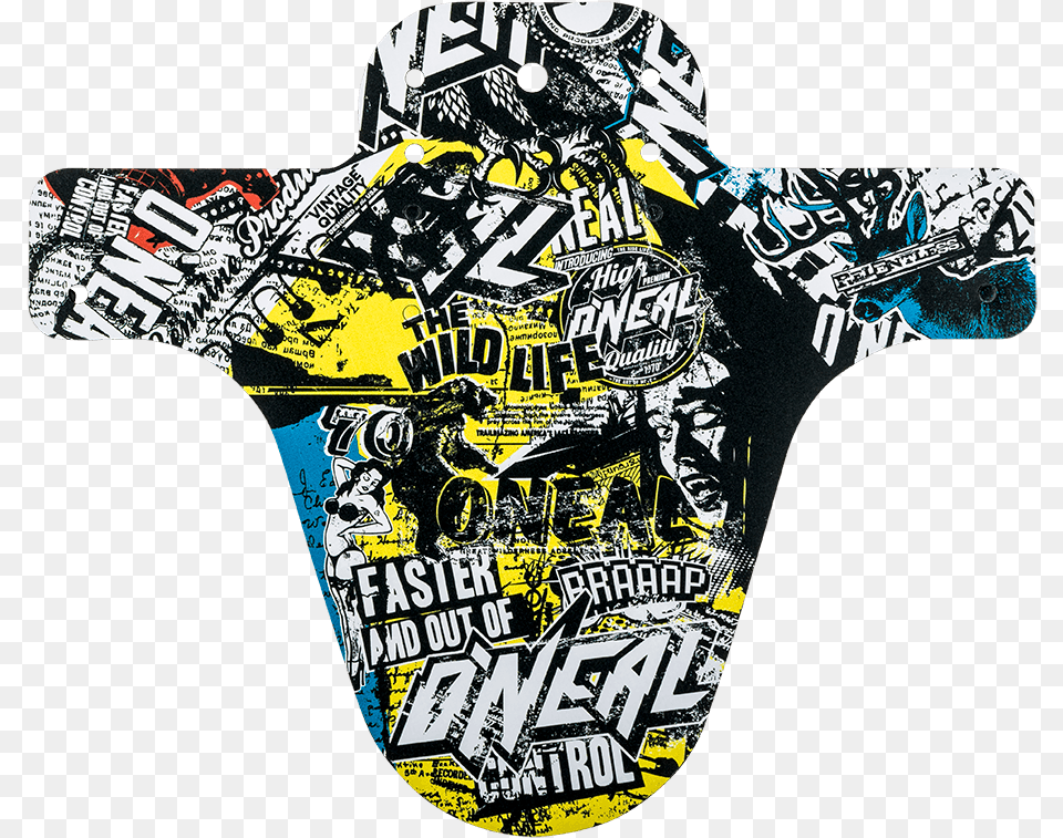 Splatter Fender Parafango Anteriore Mtb O Neal, Art, Collage, Sticker, T-shirt Free Png Download