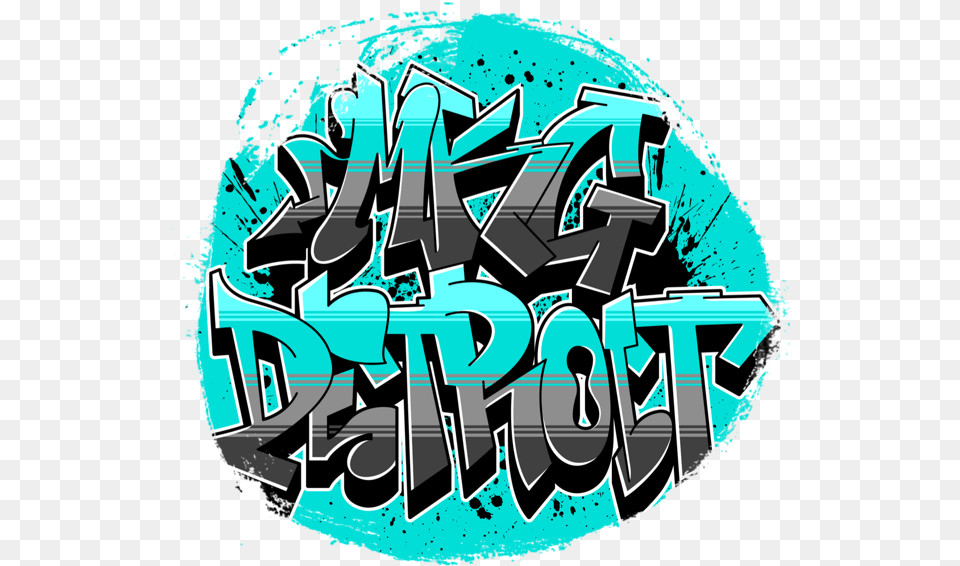 Splatter Logo Graphic Design, Art, Graffiti Png Image