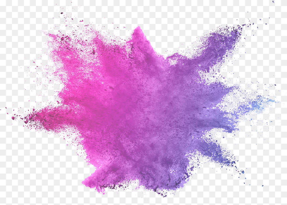 Splatter Powder Purple Paint Explosion Free Png