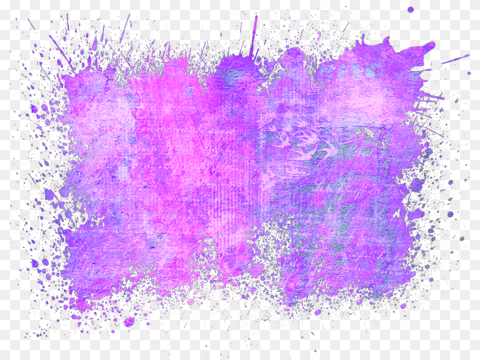 Splatter Sticker Framed Canvas Art Zebra By Philippe Hugonnard, Purple, Lighting, Crystal Free Png Download