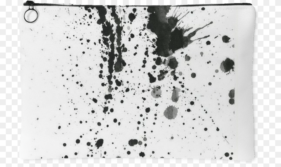Splattered Canvas Clutch Black And White Black Ink Splatter Background, Stain, Person Png Image