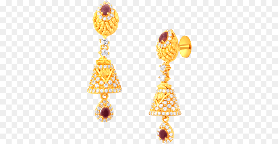 Splendid Jhumka Gold Earrings Gold Earring, Accessories, Jewelry, Treasure, Gemstone Free Transparent Png