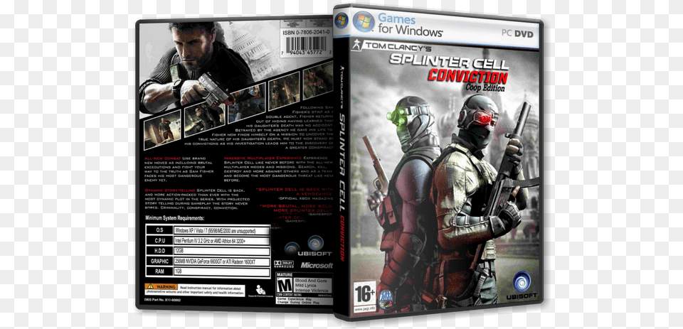 Splinter Cell Conviction, Adult, Male, Man, Person Free Transparent Png