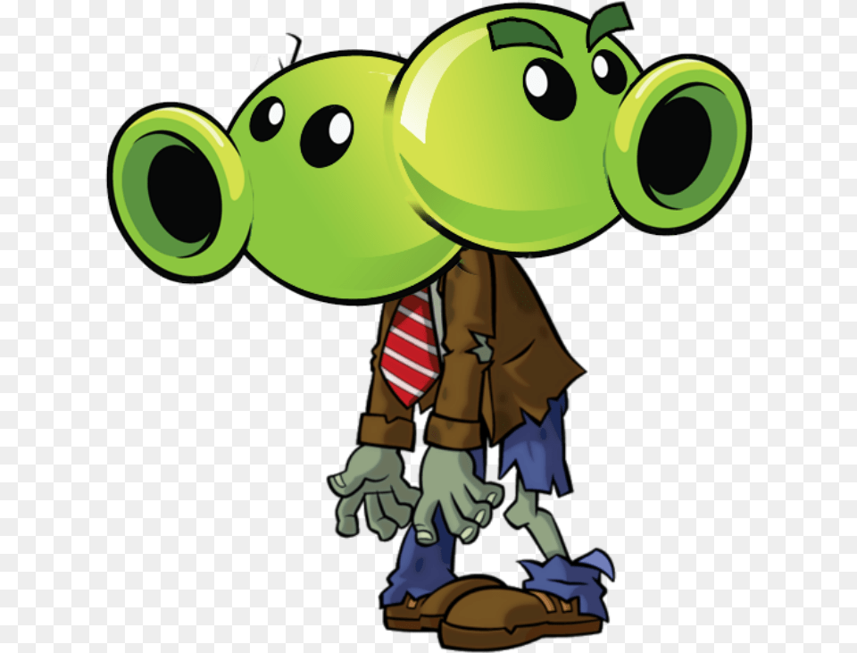 Split Pea Zombie Plants Vs Zombies Browncoat, Green, Animal, Bear, Mammal Png Image