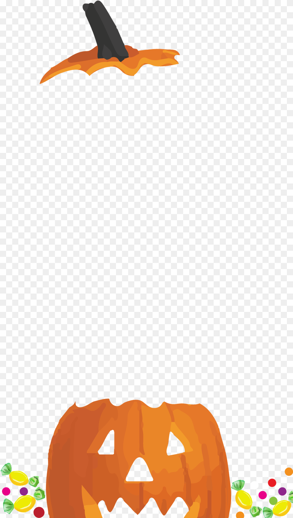 Split Pumpkin Halloween Snapchat Filter Transparent Halloween Geofilter, Food, Plant, Produce, Vegetable Png Image