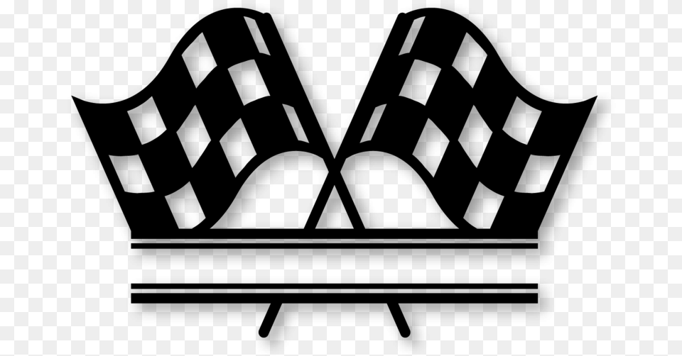Split Racing Flags Racing Flags, Gray Free Png