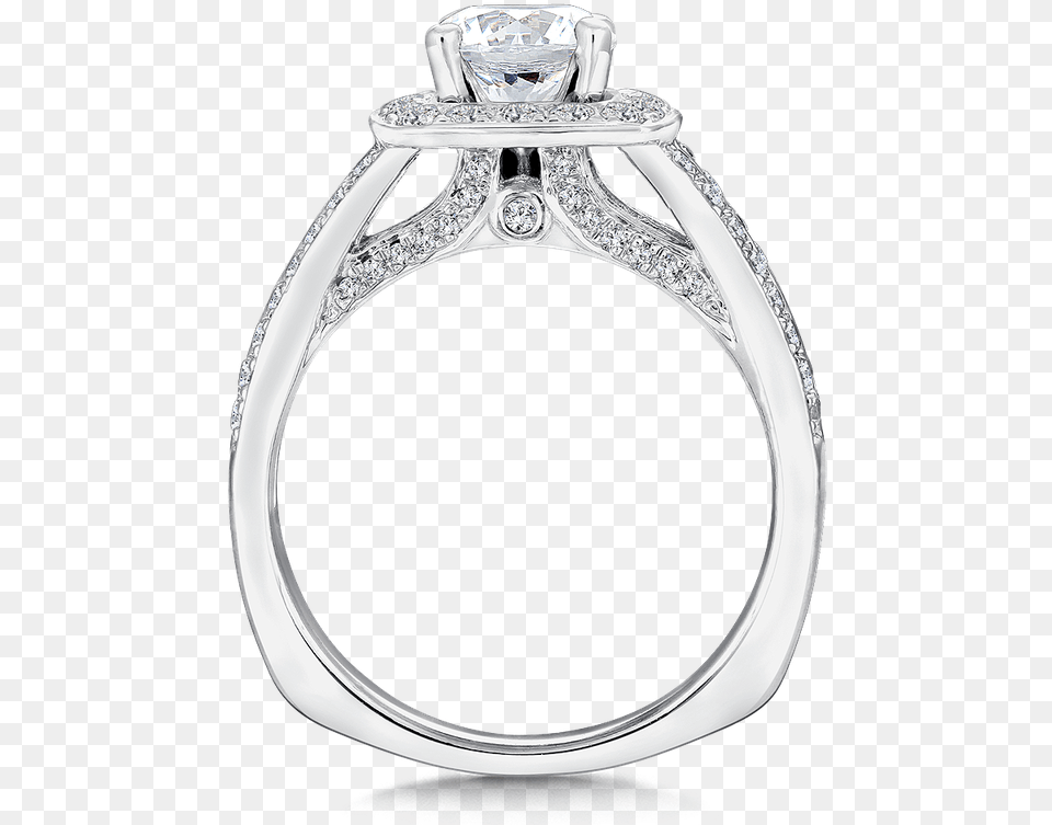 Split Shank Round Engagement Ring, Accessories, Jewelry, Diamond, Gemstone Free Transparent Png