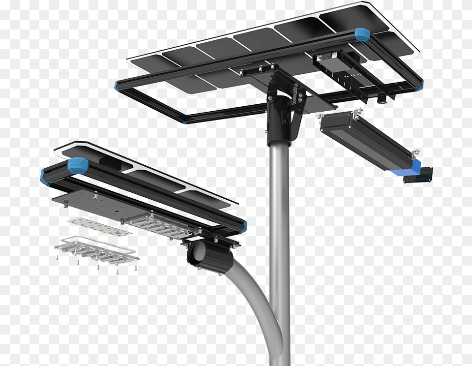 Split Solar Street Light Antenna, Aircraft, Airplane, Transportation, Vehicle Free Png Download