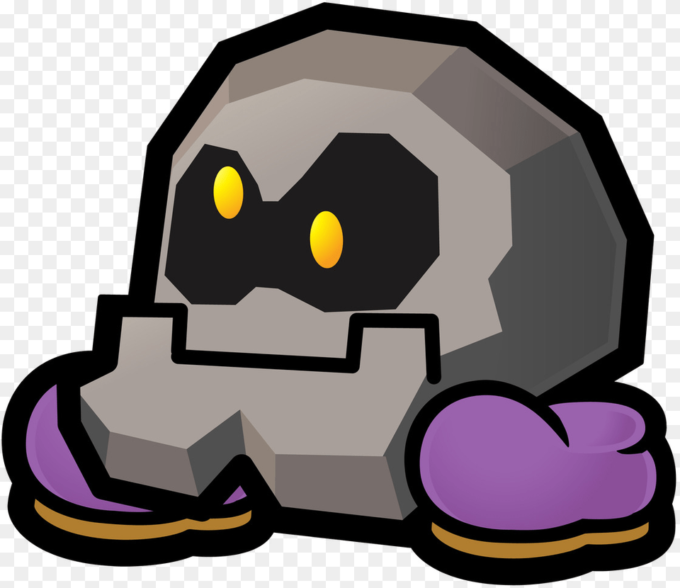 Spm Bald Cleft Paper Mario Rock Enemy, Ball, Football, Soccer, Soccer Ball Free Png