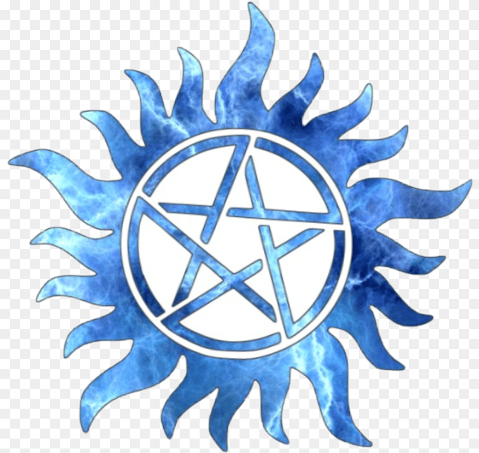 Spn Anti Possesion Symbol Supernatural Anti Possession Symbol, Emblem, Star Symbol, Animal, Bird Free Transparent Png