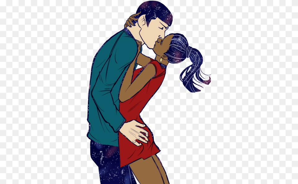 Spock And Uhura Fan Art, Adult, Person, Man, Male Free Png Download