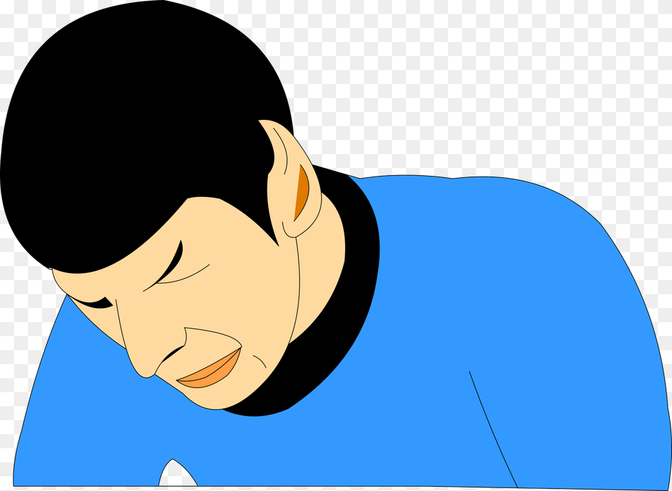 Spock Star Trek Cartoon Sad Drawing Scifi Vulcan Star Trek Vulcan Vector, Animal, Fish, Sea Life, Shark Free Transparent Png