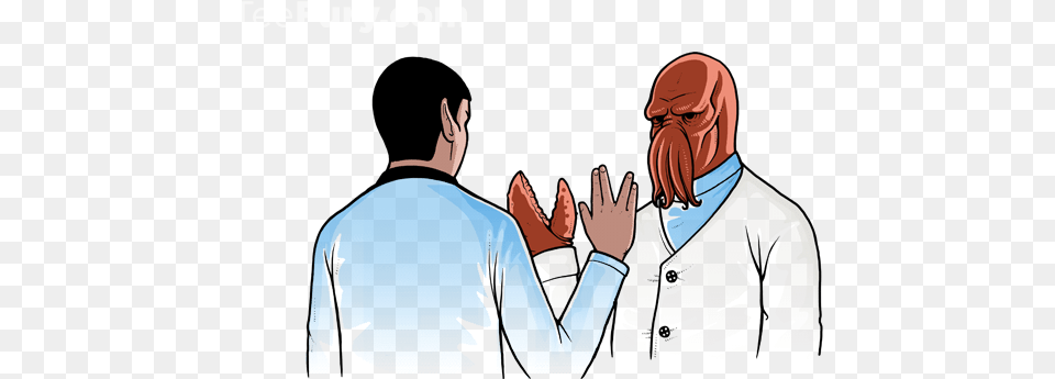 Spock Zoidberg Shirt, Adult, Male, Man, Person Free Png