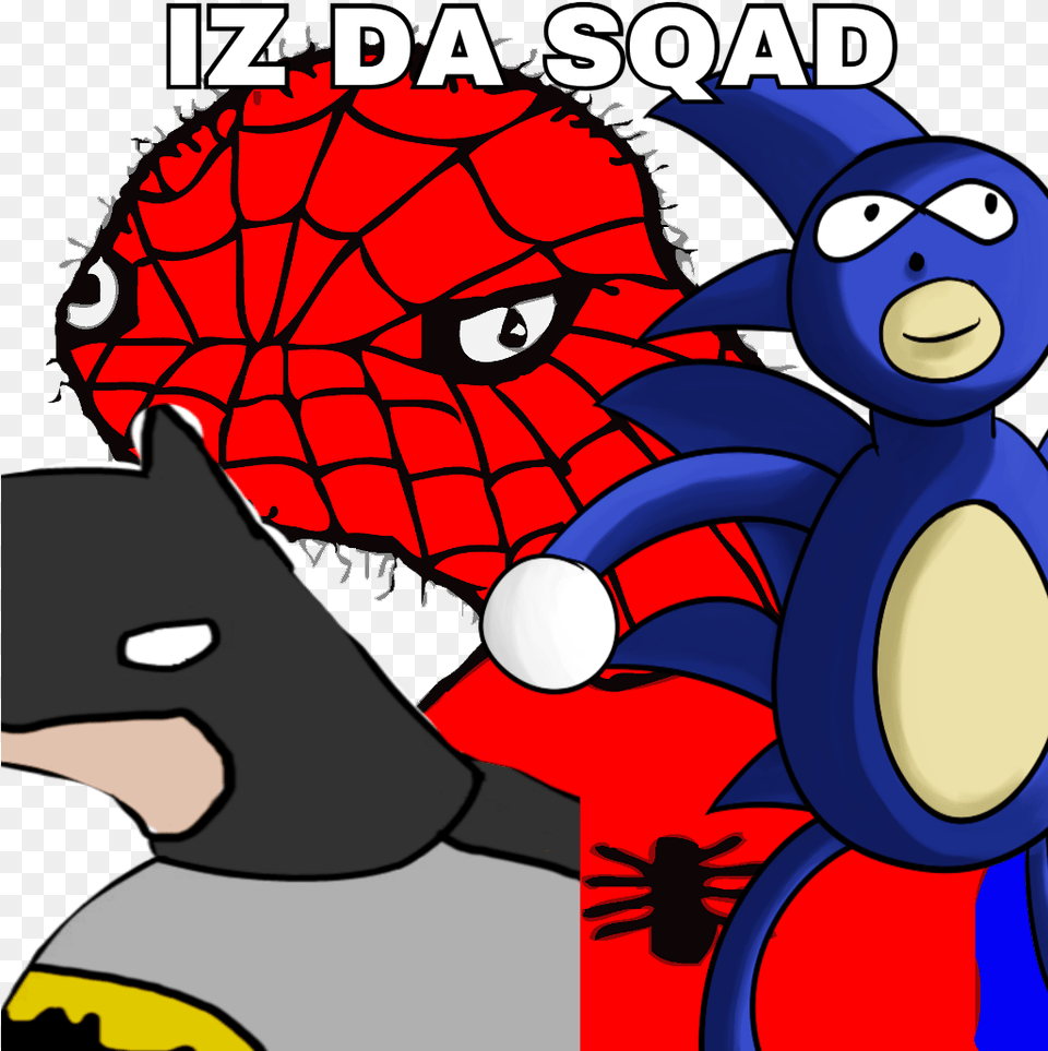 Spoderman Adn Boman Adn Sanic Spiderman Meme, Book, Comics, Publication, Art Free Png Download