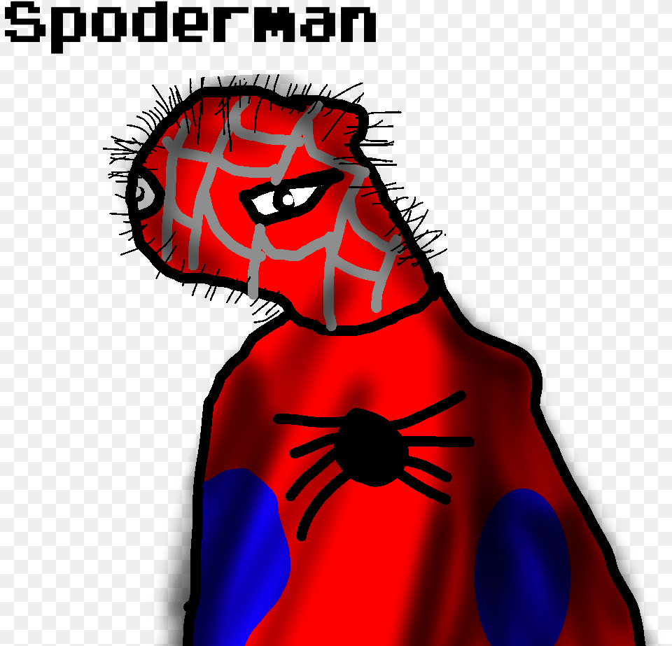 Spoderman By I Am The Cold Illustration, Cape, Clothing, Adult, Person Free Png