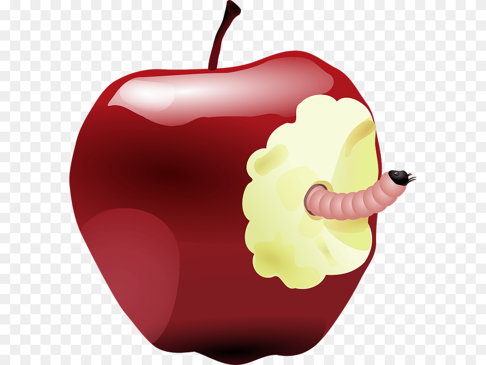 Spoiled Food With Worms U0026 Apple Snow White, Fruit, Plant, Produce, Ketchup Free Png