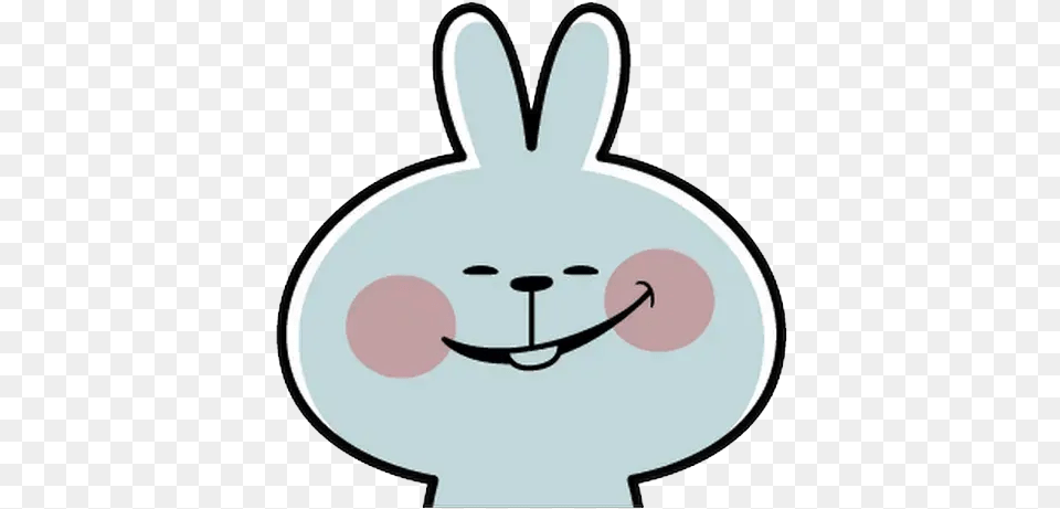 Spoiled Rabbit Face 2 Whatsapp Stickers Stickers Cloud Spoiled Rabbit Sticker Face, Animal, Mammal Free Transparent Png