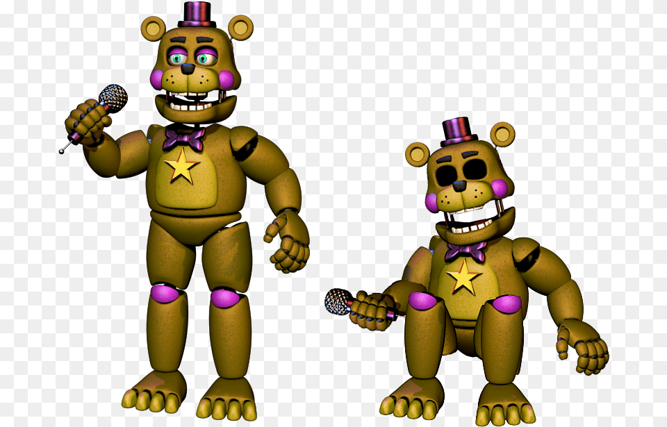 Spoiler Rockstar Fredbear And Freddy Fazbear39s Pizzeria Simulator, Toy, Baby, Person, Face Png Image